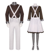 Charlie and the Chocolate Factory Cosplay Costume Chocolate Man Clown Series Halloween Performance Outfit for Men